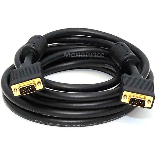 Monoprice VGA Video Cable with DB-15 Male Connector – Reliable 15 ft Video Connectivity