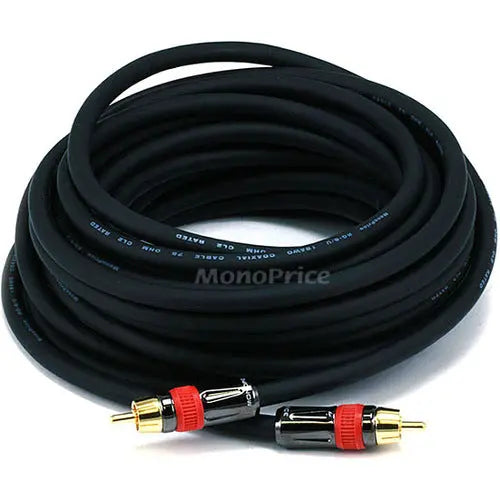 Monoprice Coaxial Audio/Video Cable Part 2683 – Reliable RCA A/V Cable for Home Theater and Audio Devices