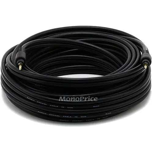 Monoprice Premium Coaxial Audio Cable - Reliable 3.5mm Stereo Male to Male Connection
