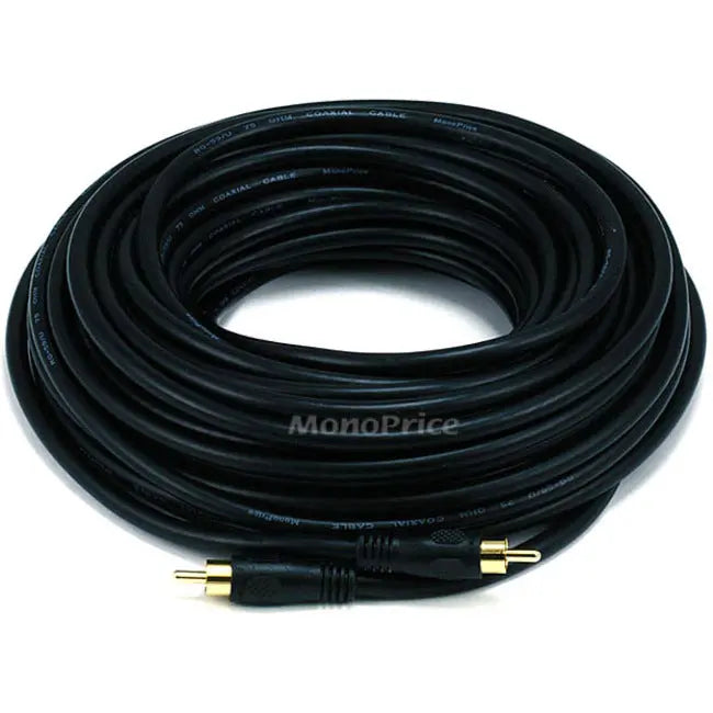 Monoprice Coaxial Audio/Video Cable - Reliable RCA Connection for Home Entertainment