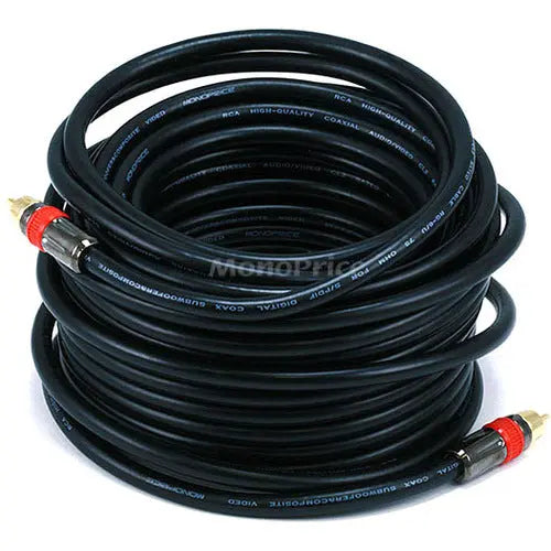 Monoprice Coaxial Audio/Video Cable (Part Number 2684) for Reliable Signal Transmission