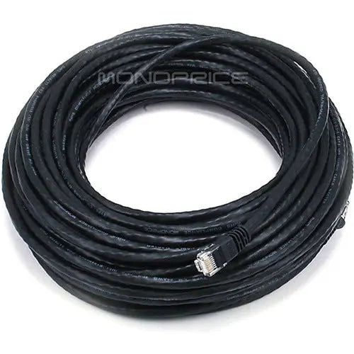 Monoprice 75ft Cat5e Ethernet Network Cable with RJ-45 Connectors, Black (Part 5001)