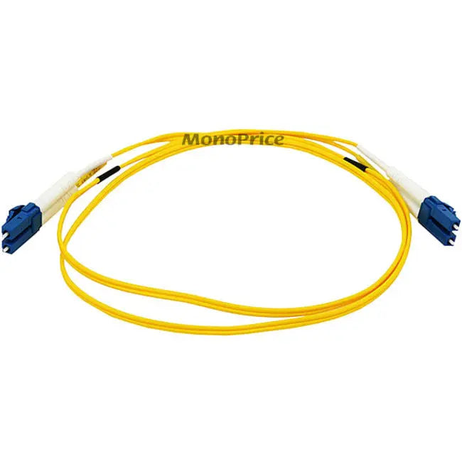 Monoprice Fiber Optic Cable LC/LC Duplex - 1 Meter Single Mode Yellow