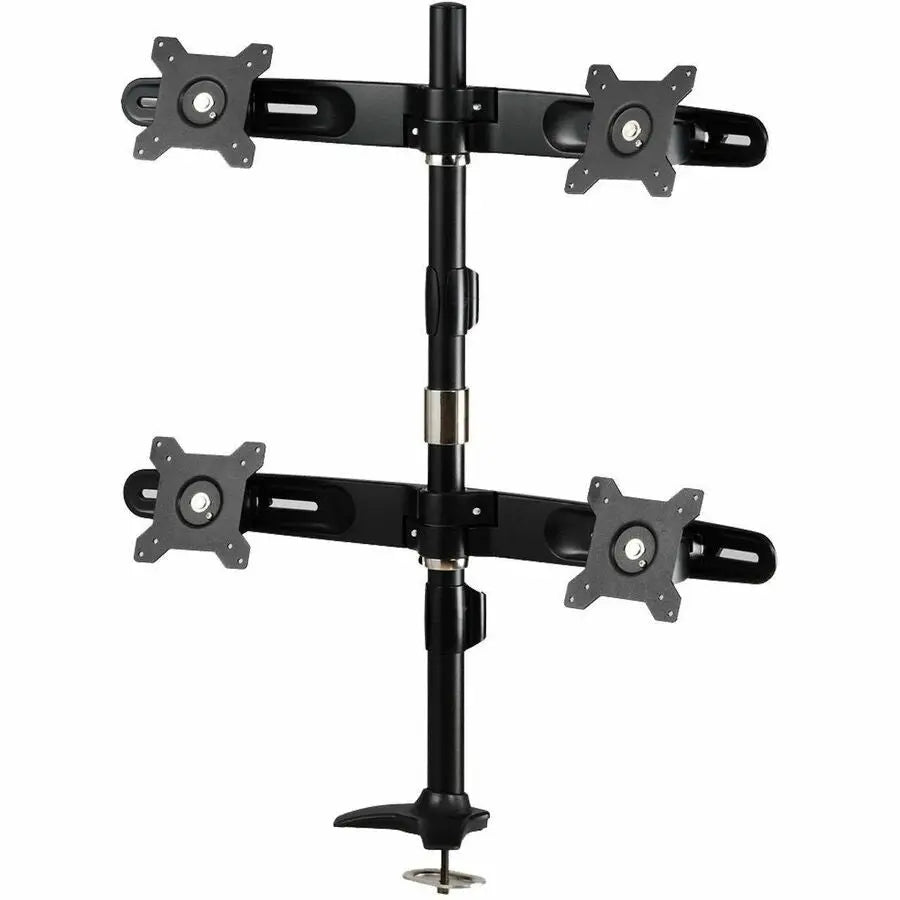 Amer Mounts Quad Monitor Grommet Mount AMR4P for 15-24 inch LCD Displays