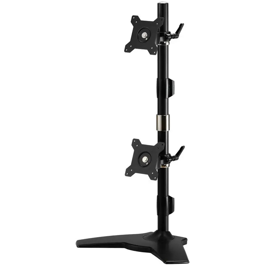 Amer Mounts Stand-Based Vertical Dual Monitor Mount for 15 to 24-Inch LCD/LED Displays