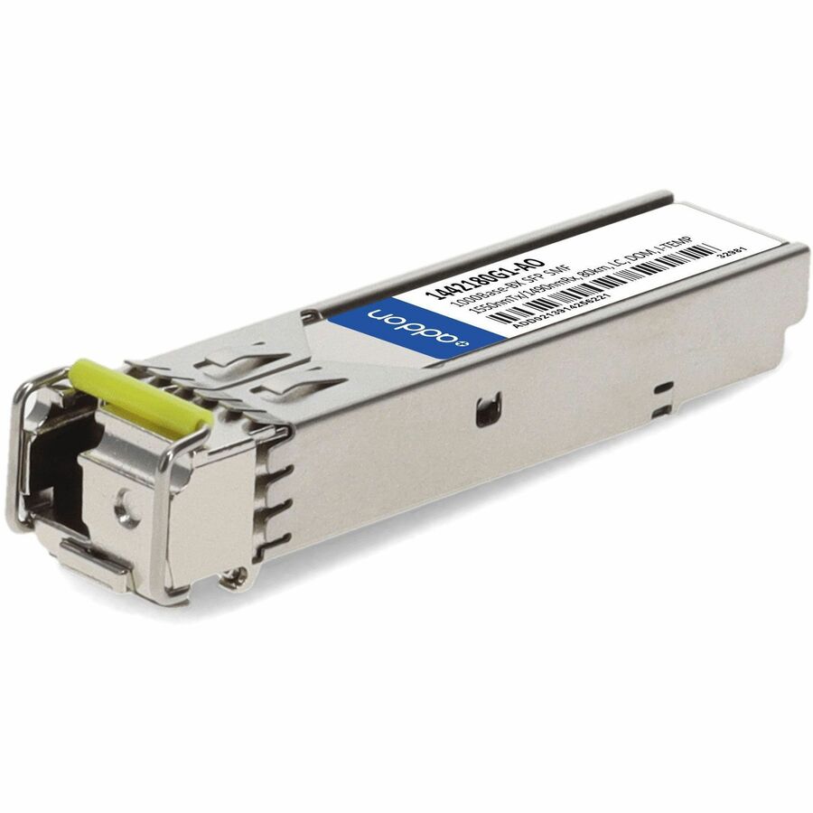 AddOn ADTRAN® 1442180G1 Compatible 1000Base-BX SFP Transceiver – 80km Single-Mode Fiber, 1550nm Tx/1490nm Rx, LC Connector, TAA Compliant