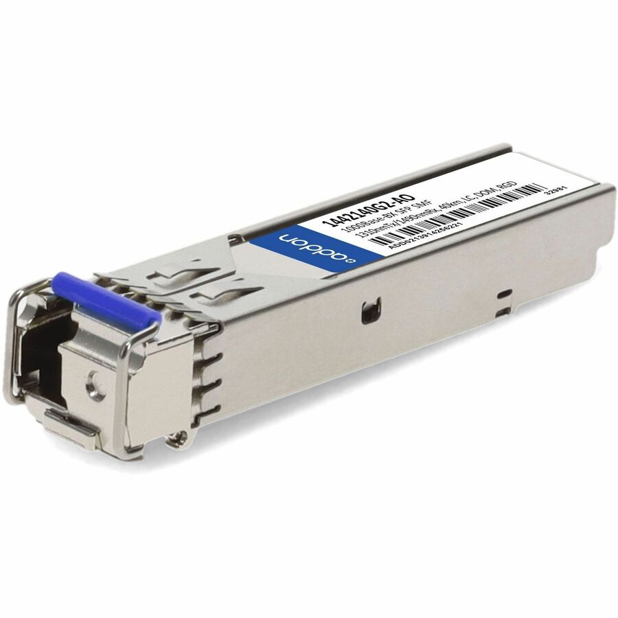 AddOn ADTRAN® 1442140G2 Compatible 1000Base-BX SFP Transceiver (SMF, 1310nmTx/1490nmRx, 40km, LC, DOM, -40 to 85°C)