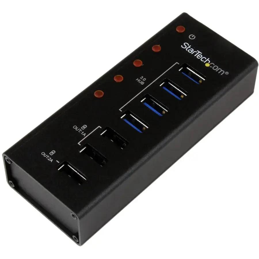 StarTech.com ST4300U3C3 4-Port USB 3.0 Hub with 3 Dedicated Charging Ports and Wall Mount Option by StarTech.com