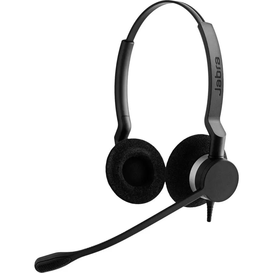 Jabra BIZ 2300 QD Duo Headset for Contact Centers with Noise Cancelation and All-Day Comfort