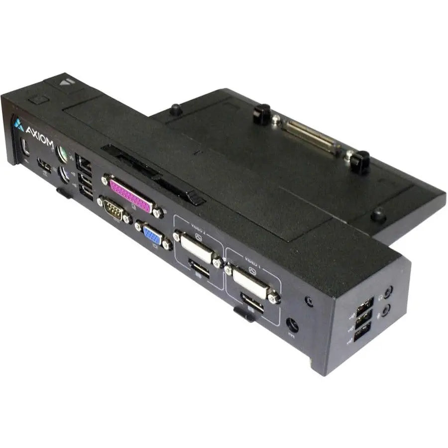 Axiom E-Port Plus USB 3.0 Port Replicator with 130-Watt Power Adapter for Dell Laptops