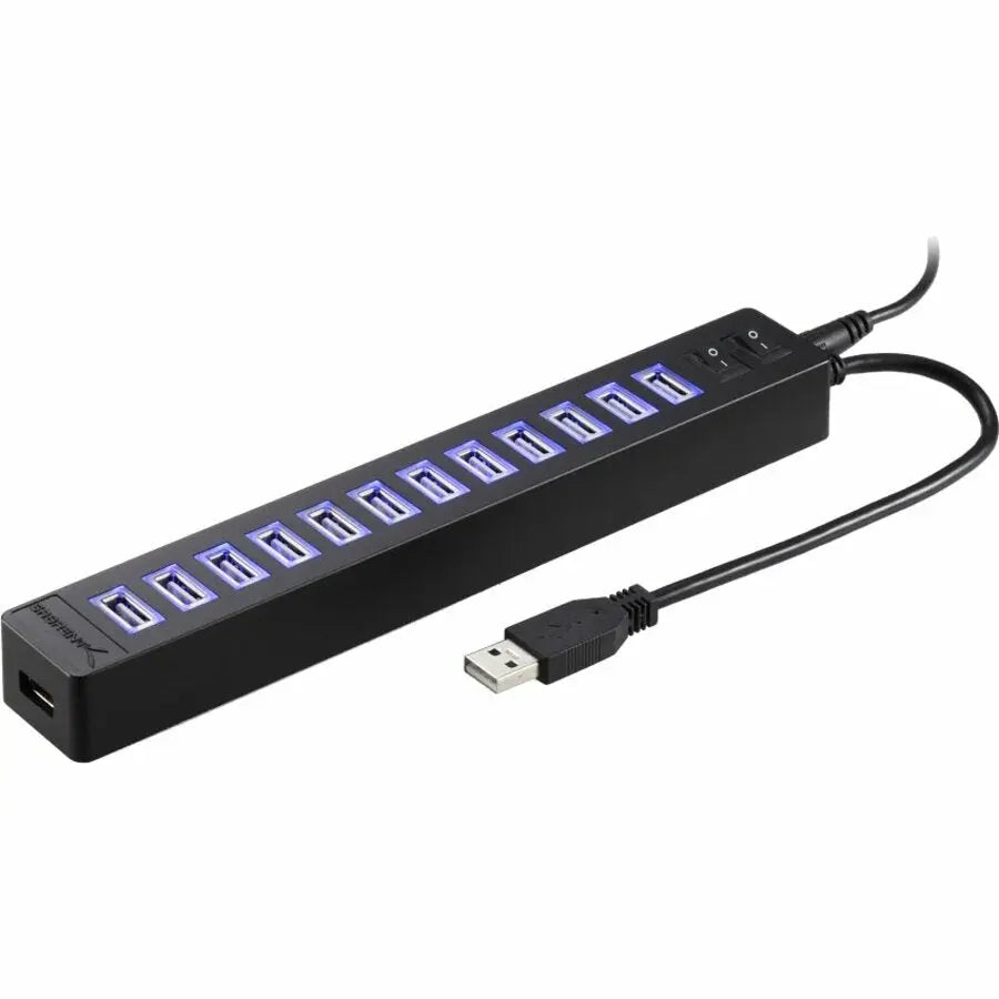 Sabrent 13-Port USB 2.0 Hub with Power Adapter - External USB Hub for Mac and PC