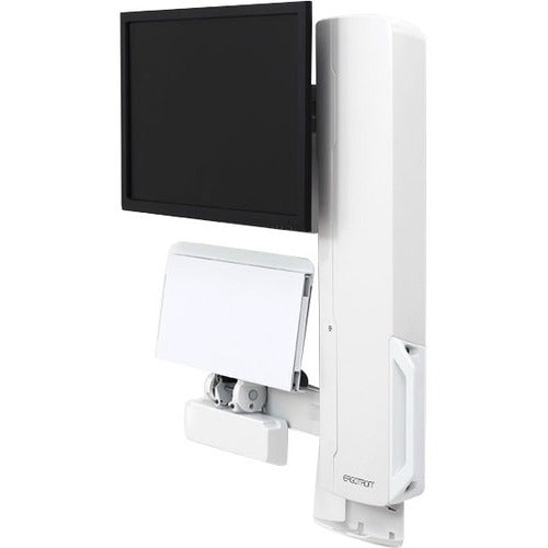 Ergotron StyleView Sit-Stand Vertical Lift for High Traffic Areas – White
