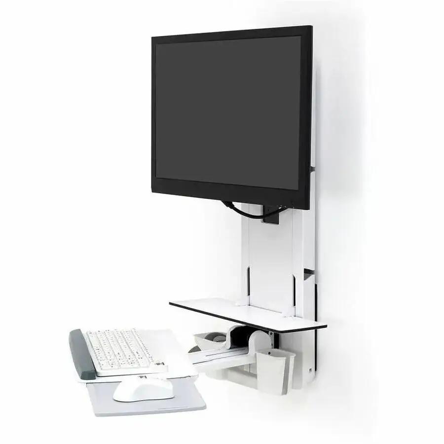 Ergotron StyleView Sit-Stand Vertical Lift for Patient Rooms, White - Model 61-080-062 by Ergotron, Inc