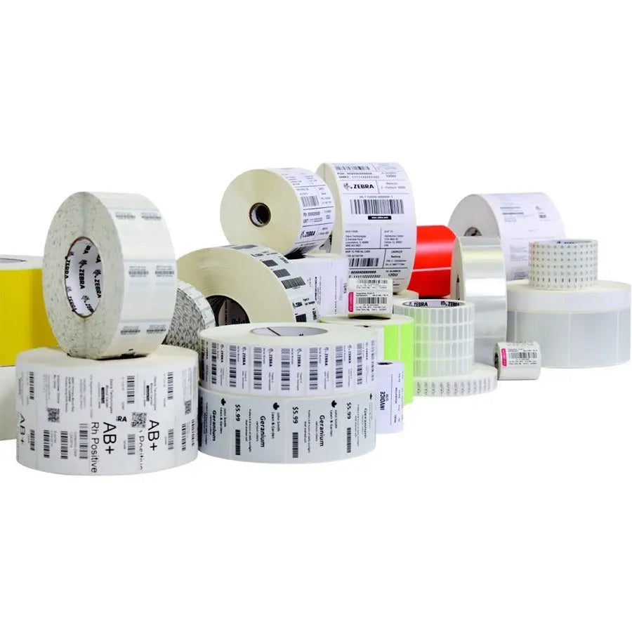 Zebra 8000D Medical Label – 2 x 1.25 Inch White Direct Thermal Labels with High-Tack Adhesive, 12 Rolls