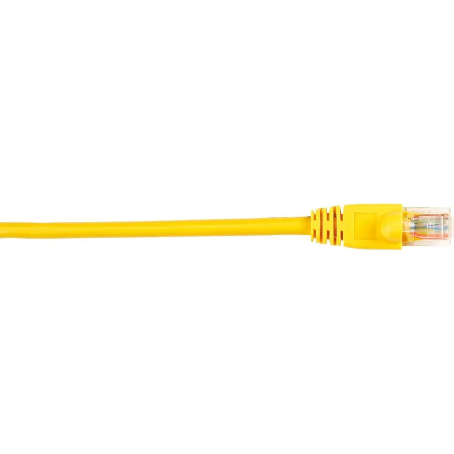 Black Box Connect Cat.5e UTP Patch Network Cable – 1 Foot Yellow Ethernet Cable for High-Speed Data Transfer