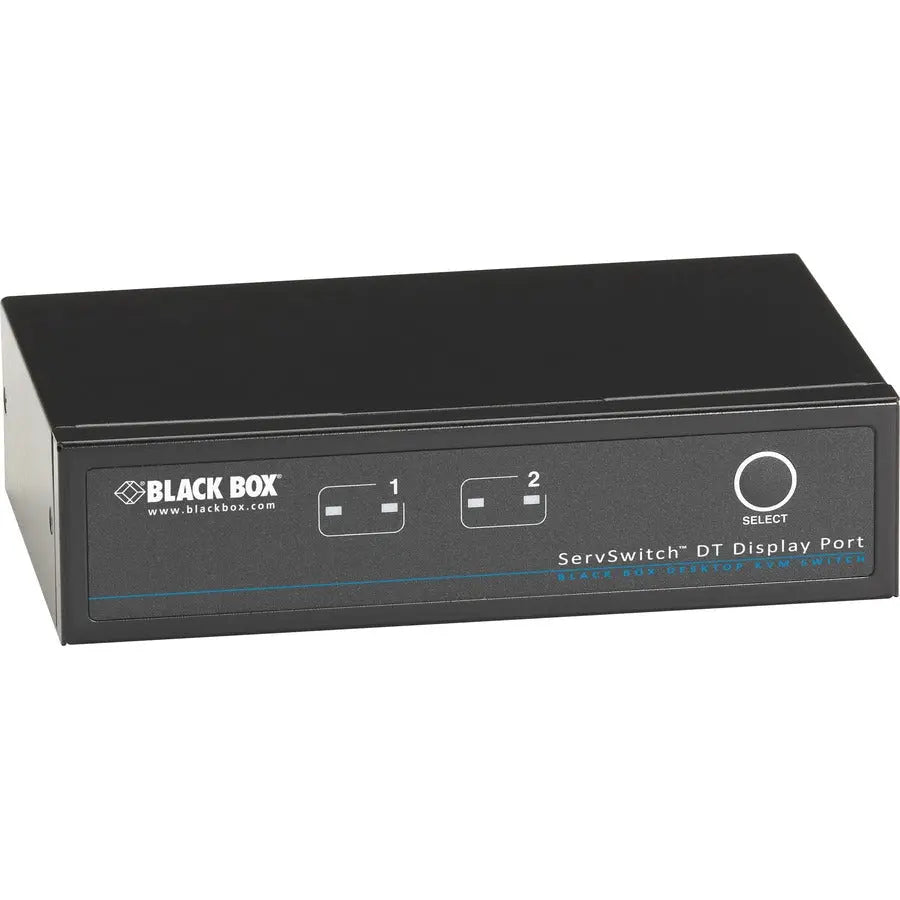 Black Box ServSwitch KVM Switch DT DisplayPort with USB and Audio - 2 Port