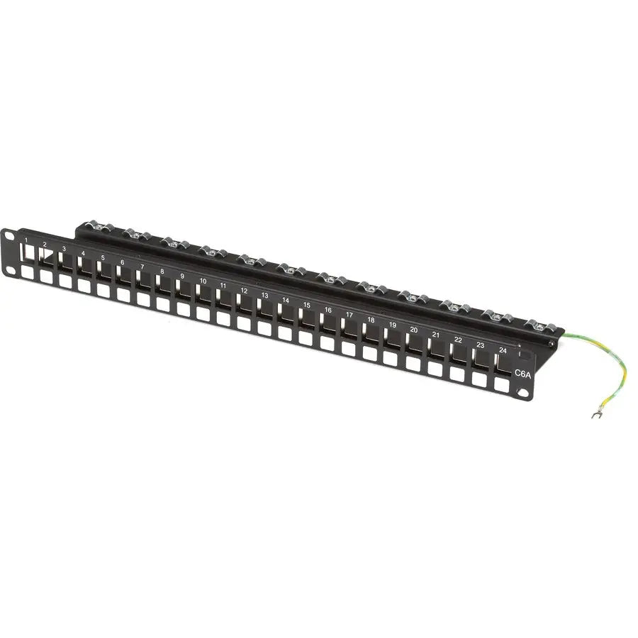 Black Box JPMT700A 24 Port Modular Patch Panel with Built-in Cable Management for 19-Inch Racks
