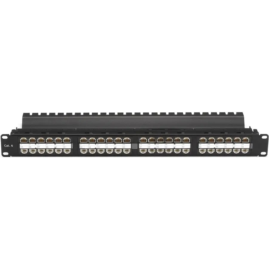 Black Box JPM820A-HD 48-Port Cat6 Feed-Through Patch Panel for 19" Rack