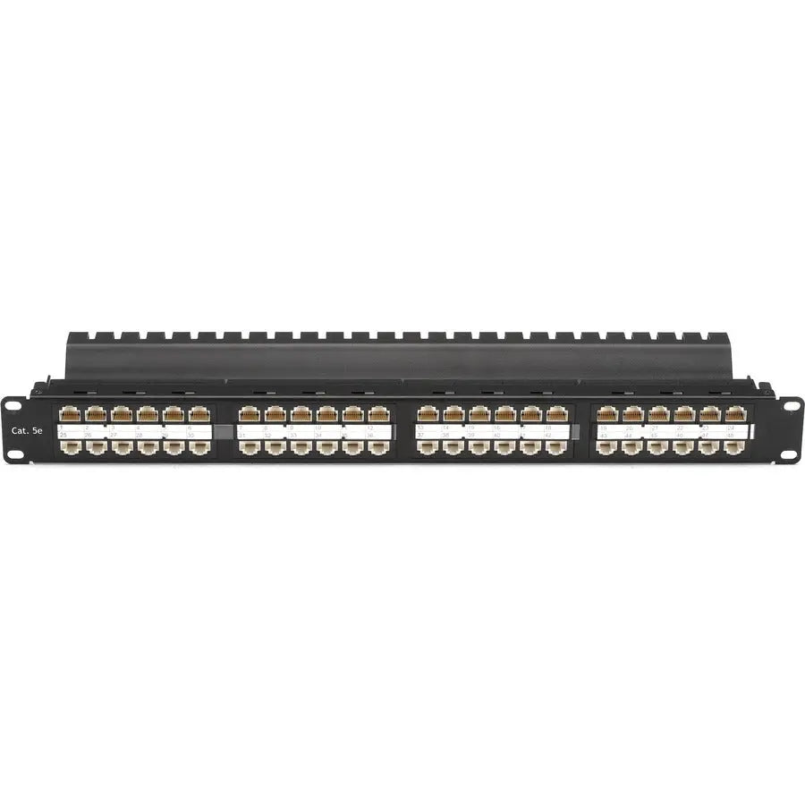 Black Box JPM810A-HD CAT5e Feed-Through Patch Panel - 48 Ports, 1U Rack-Mountable