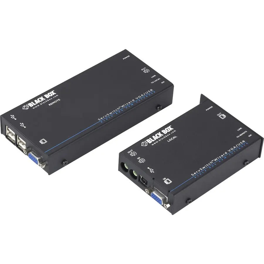 Black Box ServSwitch Wizard USB KVM Extender with Audio – Single-Video, Up to 164 Feet