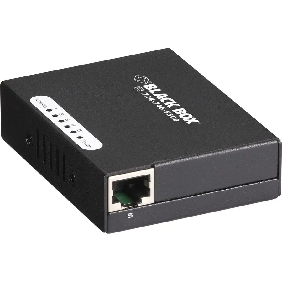 Black Box USB-Powered 10/100 5-Port Ethernet Switch - Compact Desktop Network Hub