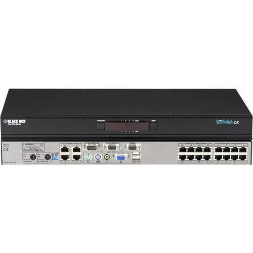 Black Box ServSwitch CX KV0416A-R2 4-User Rack-Mountable KVM Switch with Remote Access and Audio Support