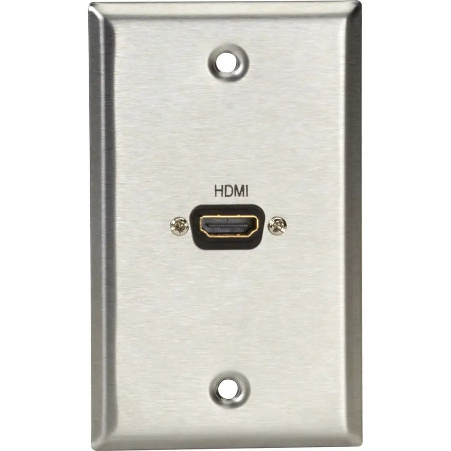 Black Box WP831 Stainless Steel Feed-Through Wall Plate for A/V Connections