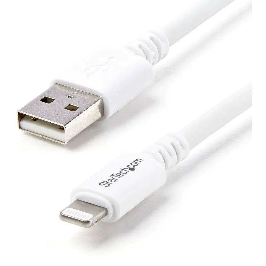StarTech.com 3m (10ft) Long White Apple&reg; 8-pin Lightning Connector to USB Cable for iPhone / iPod / iPad