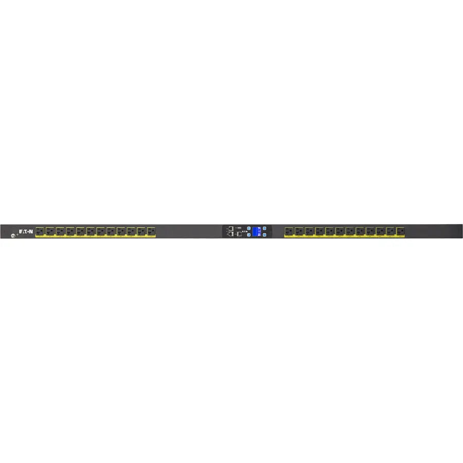 Eaton Metered Input rack PDU, 0U, 5-20P, L5-20P input, 1.92 kW max, 120V, 16A, 10 ft cord, Single-phase, Outlets: (24) 5-20R