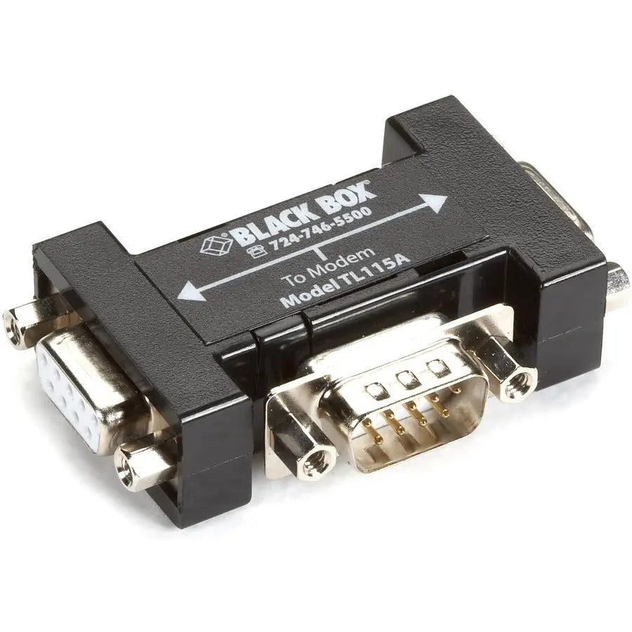 Black Box TL115A DB9 2-to-1 Modem Splitter for RS-232 Serial Port Sharing