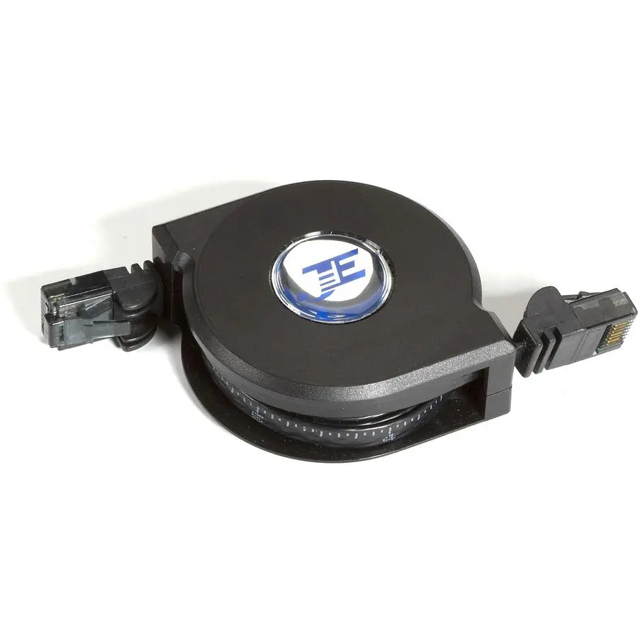 Black Box CAT6 Retractable Network Cable with Dual-Ended Retracting Design