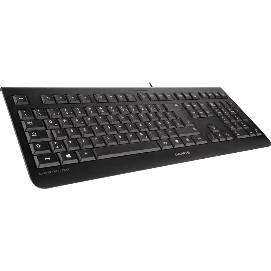 Cherry KC 1000 Keyboard – Economical Office Flat Keyboard with USB & Hotkeys