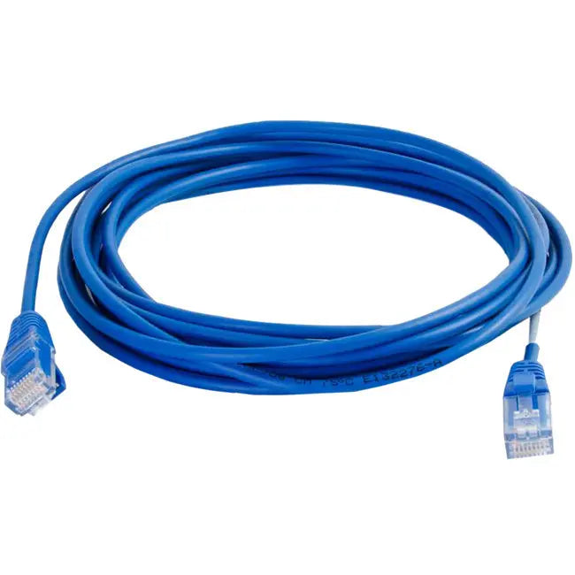 C2G 4ft Cat5e Snagless Unshielded UTP Slim Network Patch Cable - Blue