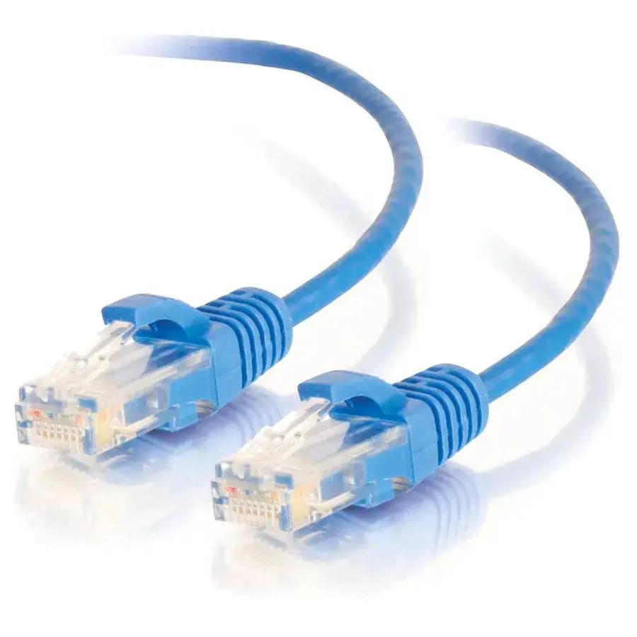 C2G 6-inch Cat6 Slim Snagless Unshielded UTP Ethernet Cable - Blue by Legrand Group