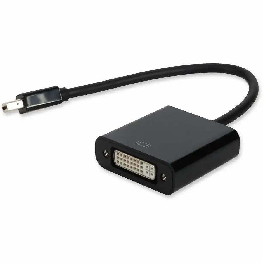 AddOn 5-Pack Mini DisplayPort 1.1 Male to DVI-I Female Adapter Cables – Black, 8 Inches by AddOn