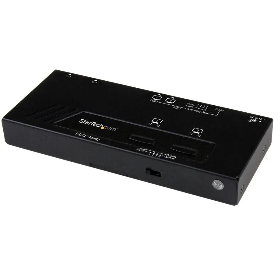 StarTech.com VS222HDQ 2x2 HDMI Matrix Switch - 1080p Automatic & Priority Switching