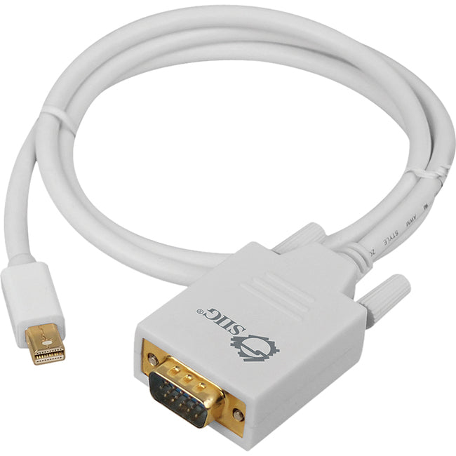 SIIG 3 ft Mini DisplayPort to VGA Converter Cable (CB-DP0Y11-S1)