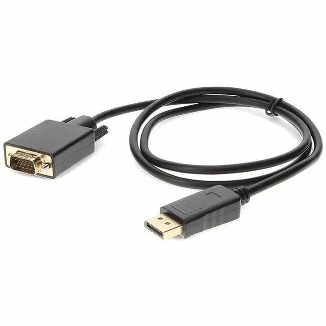 AddOn 3ft DisplayPort to VGA Adapter Cable - Black (Part Number: DISPORT2VGAMM3B)