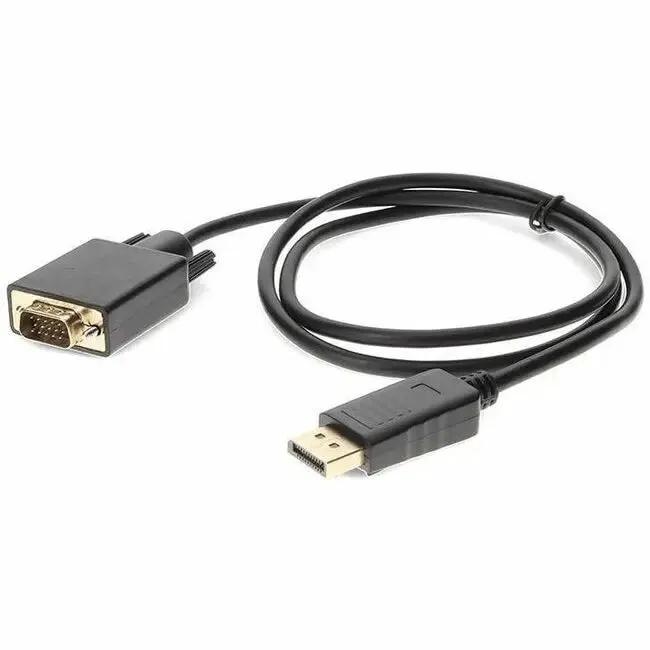 AddOn 3ft DisplayPort to VGA Adapter Cable - Black (Part Number: DISPORT2VGAMM3B) by ADDON