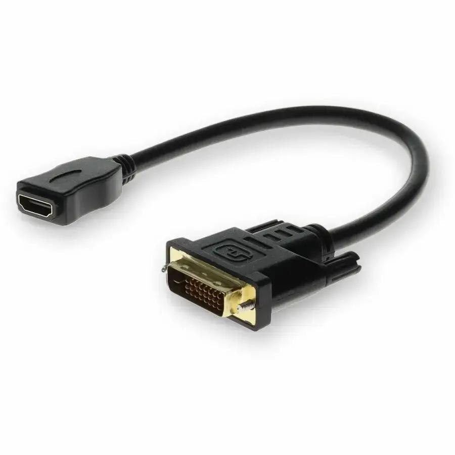 AddOn 5-Pack DVI-D to HDMI Adapter Cables - Male DVI-D Dual Link (24+1) to Female HDMI 1.3 for Up to 2560x1600 Resolution by AddOn