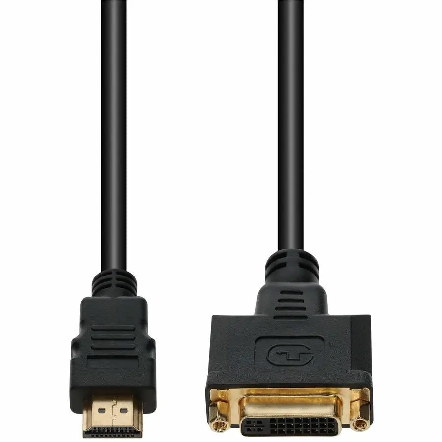 AddOn 8-inch HDMI (Male) to DVI-D Dual Link (24+1 Pin) Female Adapter - Black, 1080P 60Hz