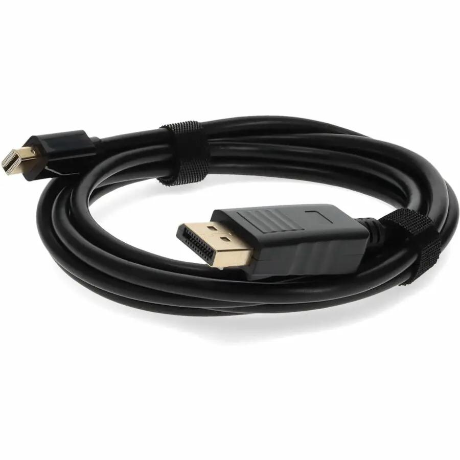 AddOn 5-Pack 6 ft Mini-DisplayPort Male to DisplayPort Male Cables – 4K UHD Support by ADDON