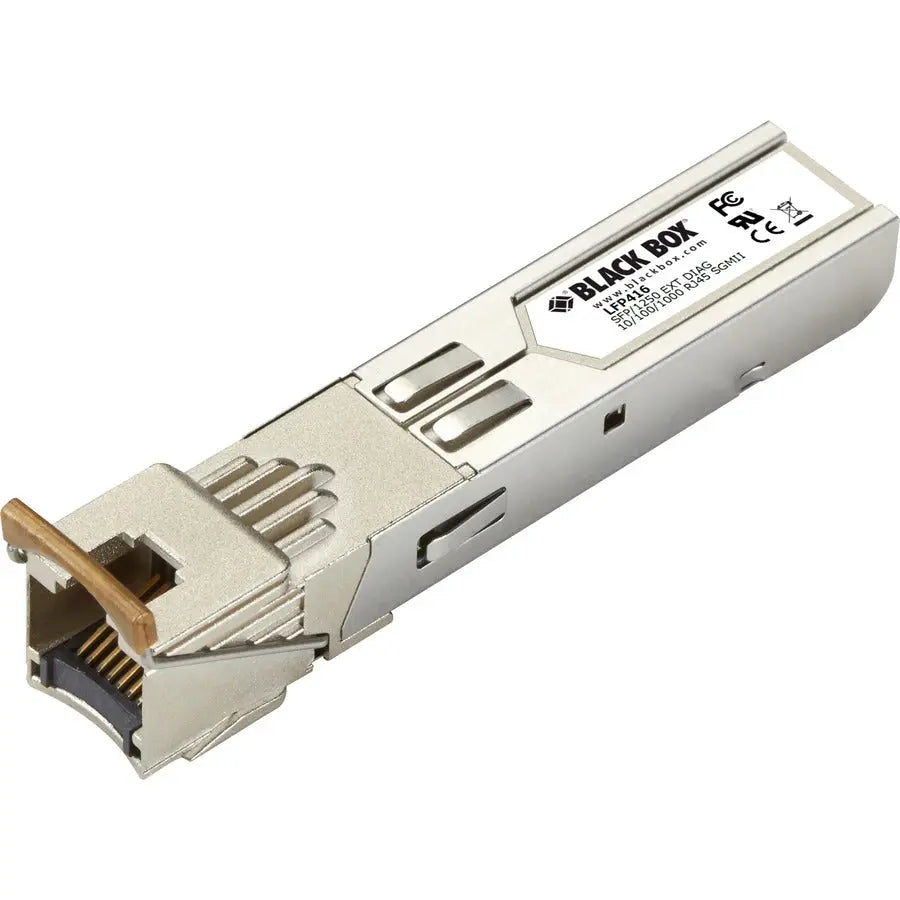 Black Box LFP416 SFP (mini-GBIC) Copper Transceiver Module for 10/100/1000 Mbps Ethernet