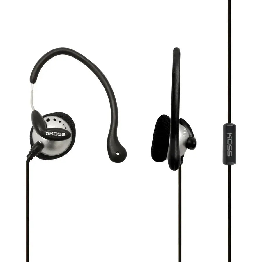 Koss KSC22i Sport Clip Earset with In-line Microphone and 4 ft Dual-Entry Cord