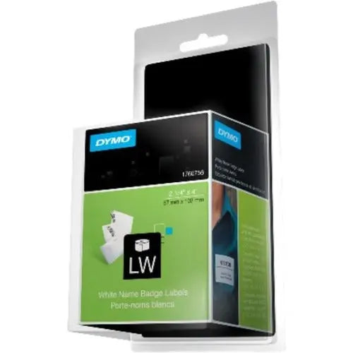 Dymo LabelWriter Name Badge Labels - 2-1/4 x 4 inches, White, Pack of 250