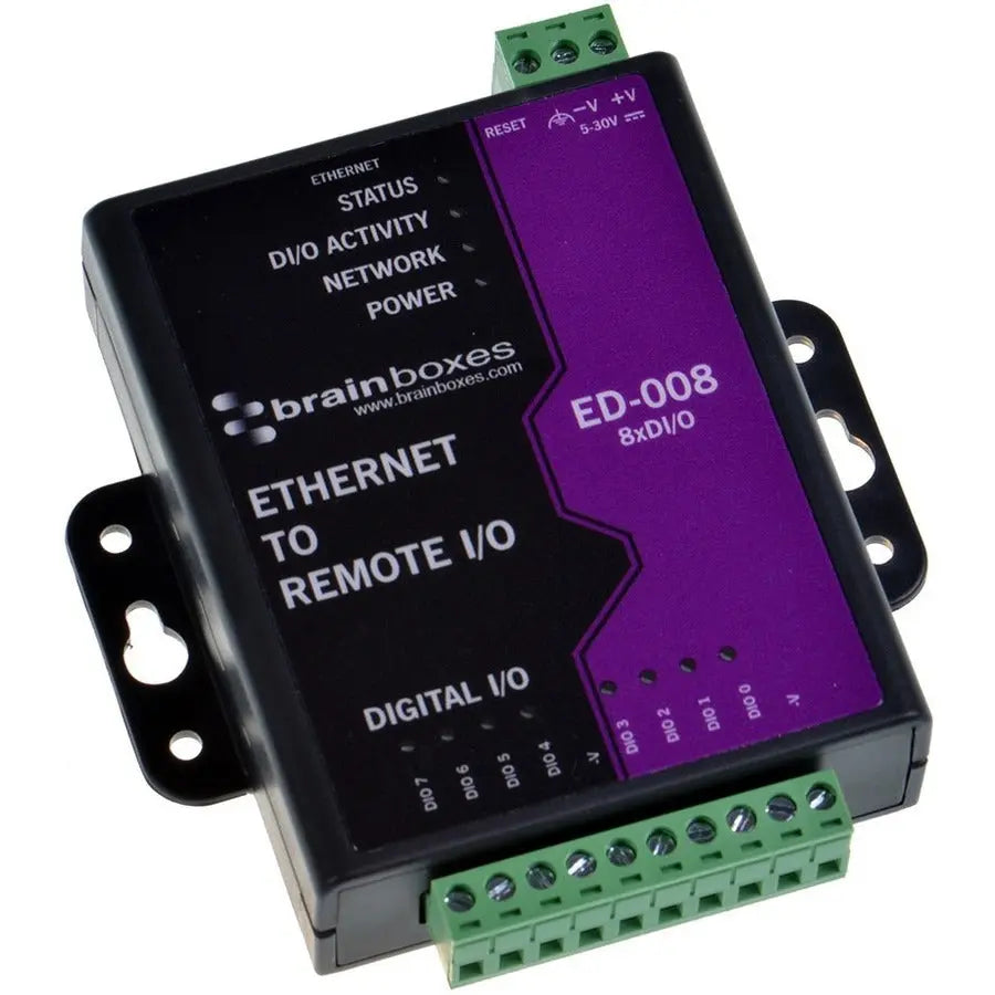 Brainboxes ED-008 Ethernet to 8 Digital I/O Lines – Industrial Control and Automation Module