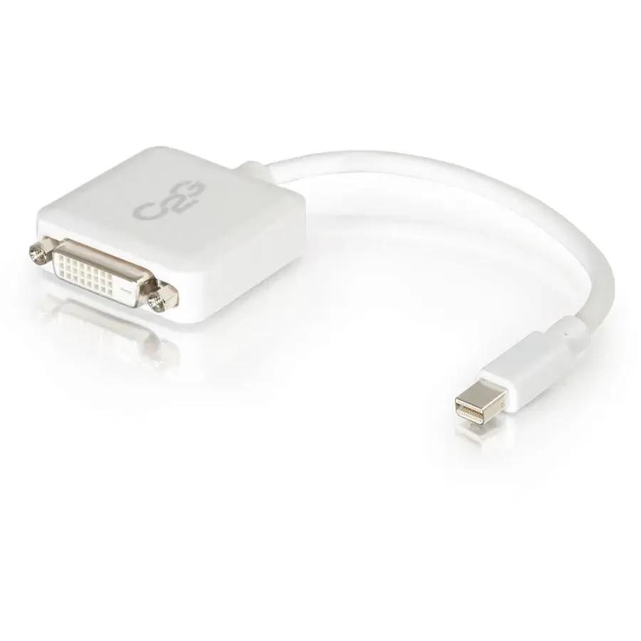 C2G 8-inch Mini DisplayPort to DVI-D Adapter Converter - White by Legrand Group by Legrand Group