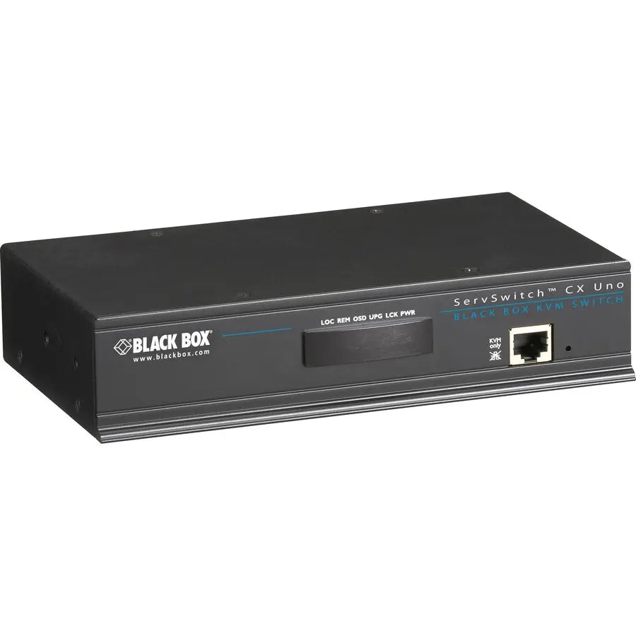 Black Box ServSwitch CX Uno 8-Port KVM Switchbox with Remote Access and Rack-Mount Design
