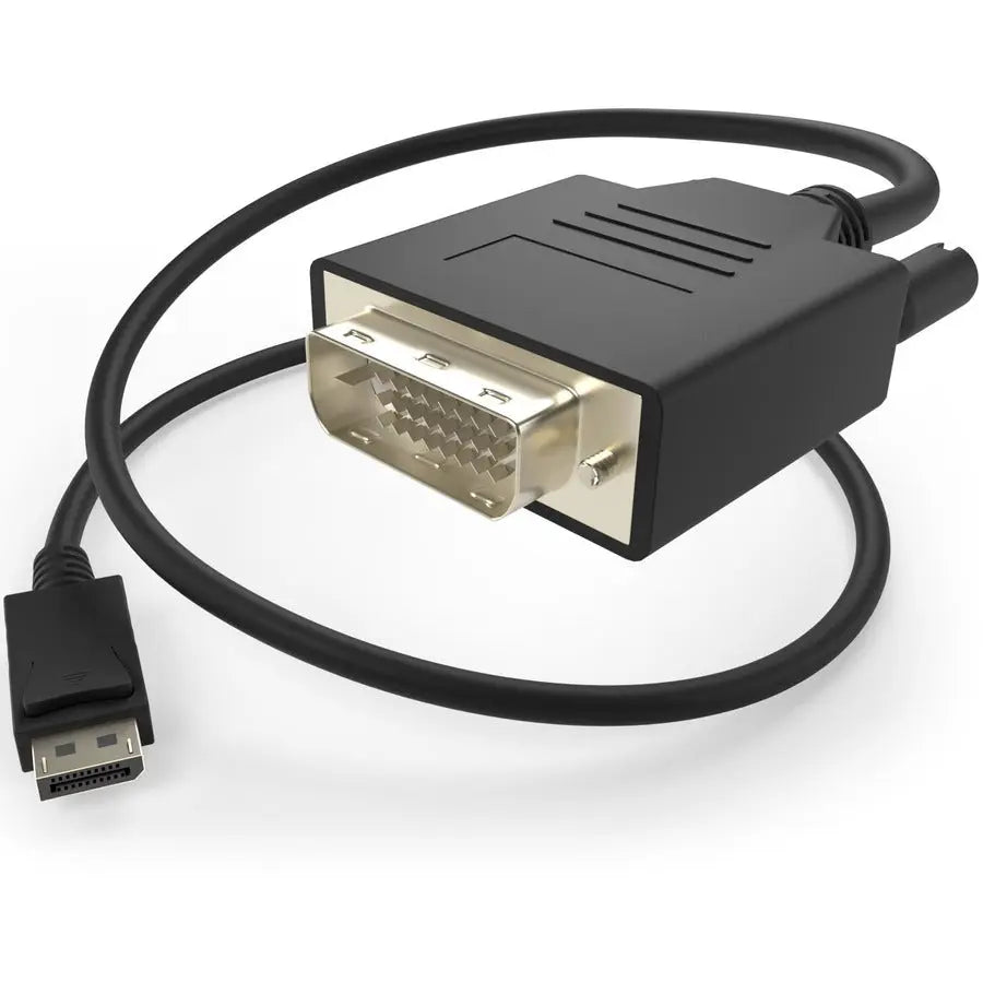 Unirise 10ft DVI-Digital Dual Link to DisplayPort Cable (Male to Male) - High-Definition Video Connectivity