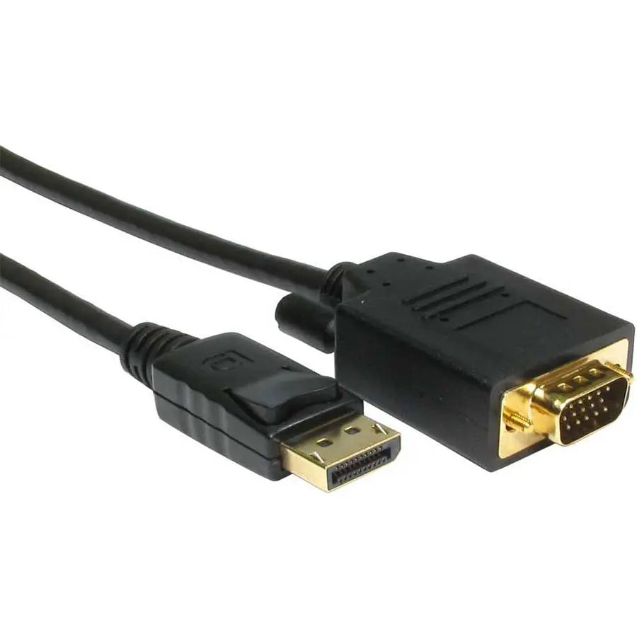 Unirise DP Male to SVGA (HD15) Male Cable - High-Quality DisplayPort to VGA Adapter